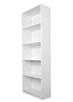 Biały minimalistyczny regał 60 cm - Lobert 5X ze sklepu Edinos.pl w kategorii Regały i witryny - zdjęcie 172216761