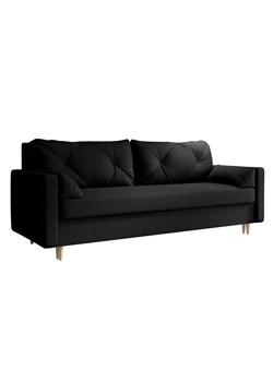 Czarna sofa+ rozkładana - Petra ze sklepu Edinos.pl w kategorii Sofy i kanapy - zdjęcie 172217470