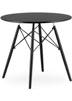 Czarny okrągły stół skandynawski - Emodi 7X ze sklepu Edinos.pl w kategorii Stoły - zdjęcie 172217870