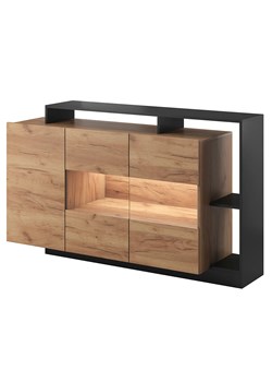 Komoda dąb craft złoty + antracyt - Vipo 3X ze sklepu Edinos.pl w kategorii Komody - zdjęcie 172217872