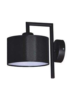 Czarny nowoczesny kinkiet z abażurem - S967-Vena ze sklepu Edinos.pl w kategorii Lampy ścienne - zdjęcie 172217902