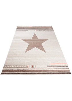 Kremowy dywan geometryczny - Matic ze sklepu Edinos.pl w kategorii Dywany - zdjęcie 172217950