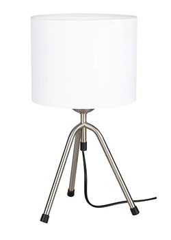 Biała lampa stołowa z okrągłym abażurem - A13-Doha ze sklepu Edinos.pl w kategorii Lampy stołowe - zdjęcie 172218143