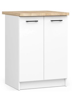 Biała dolna szafka kuchenna z podwójnym frontem 60 cm - Tereza 12X ze sklepu Edinos.pl w kategorii Meble kuchenne - zdjęcie 172218623