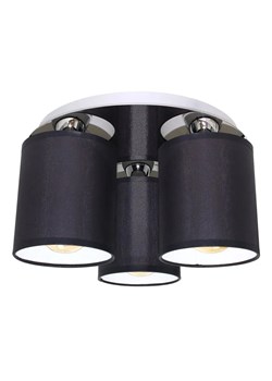 Czarna lampa sufitowa abażurowa - A68-Ekna ze sklepu Edinos.pl w kategorii Lampy sufitowe - zdjęcie 172218783