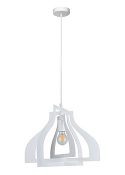 Biała industrialna lampa wisząca loft - A74-Peza ze sklepu Edinos.pl w kategorii Lampy wiszące - zdjęcie 172218791