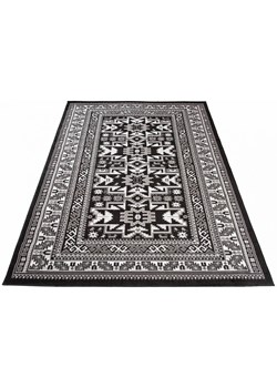 Czarny prostokątny dywan w stylu retro - Lano 5X ze sklepu Edinos.pl w kategorii Dywany - zdjęcie 172219210