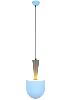 Niebieska lampa wisząca w stylu skandynawskim - R0-G54 ze sklepu Edinos.pl w kategorii Lampy wiszące - zdjęcie 172219730