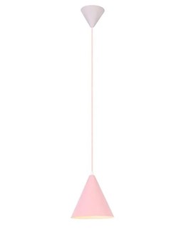 Różowa lampa wisząca metalowy stożek - V014-Selio ze sklepu Edinos.pl w kategorii Lampy wiszące - zdjęcie 172219752