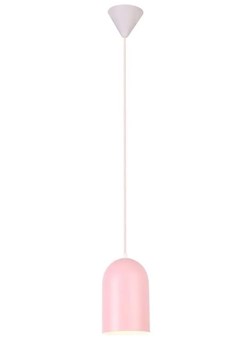 Różowa lampa wisząca z owalnym kloszem - V015-Suvio ze sklepu Edinos.pl w kategorii Lampy wiszące - zdjęcie 172219754