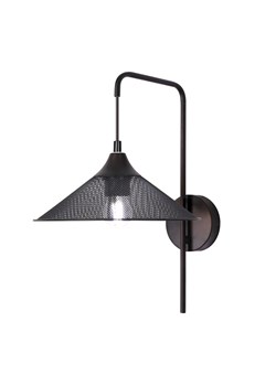 Czarny metalowy kinkiet w stylu loft - T017 - Ketis ze sklepu Edinos.pl w kategorii Lampy ścienne - zdjęcie 172219793