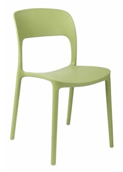 Zielone minimalistyczne krzesło - Deliot 2X ze sklepu Edinos.pl w kategorii Krzesła - zdjęcie 172220220