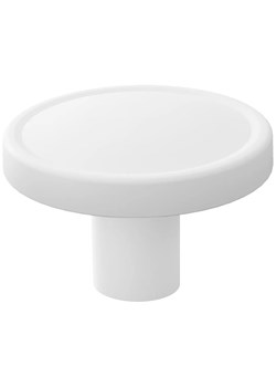 Biały okrągły uchwyt do szafy - Wax 13X ze sklepu Edinos.pl w kategorii Salon i sypialnia - zdjęcie 172220370