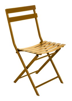 Krzesło ogrodowe tarasowe ochra - Tuvo 3X ze sklepu Edinos.pl w kategorii Krzesła ogrodowe - zdjęcie 172220502