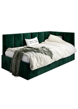 Zielony tapczan sofa z oparciem 100x200 - Barnet 4X ze sklepu Edinos.pl w kategorii Łóżka dziecięce - zdjęcie 172220852