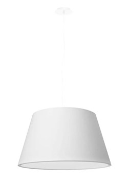 Biała lampa wisząca z abażurem nad stół - A196-Ablo ze sklepu Edinos.pl w kategorii Lampy wiszące - zdjęcie 172221114