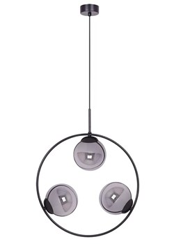 Okrągła lampa wisząca z grafitowymi kloszami - 5X A201 M0-G89 ze sklepu Edinos.pl w kategorii Lampy wiszące - zdjęcie 172221673