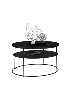 Czarny loftowy stolik kawowy - Karolis 4X ze sklepu Edinos.pl w kategorii Stoliki kawowe - zdjęcie 172221693