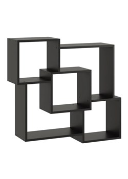 Czarna minimalistyczna półka ścienna - Paso ze sklepu Edinos.pl w kategorii Półki - zdjęcie 172222214