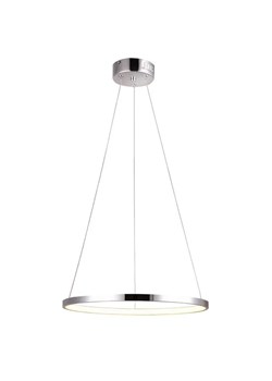 Chromowana lampa wisząca okrąg 40 cm LED - V083-Monati ze sklepu Edinos.pl w kategorii Lampy wiszące - zdjęcie 172223002