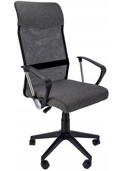 Ciemnoszare ergonomiczne krzesło obrotowe do komputera - Egon ze sklepu Edinos.pl w kategorii Krzesła biurowe - zdjęcie 172223493