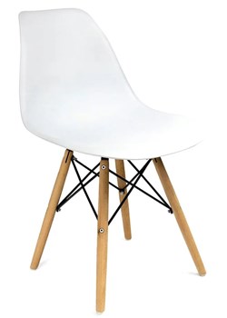 Białe skandynawskie krzesło kuchenne - Huso 3X ze sklepu Edinos.pl w kategorii Krzesła - zdjęcie 172224460