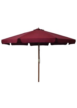 Burgundowy parasol ogrodowy M4-S59 ze sklepu Edinos.pl w kategorii Parasole ogrodowe - zdjęcie 172224564