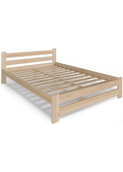 Skandynawskie łóżko drewniane dwuosobowe 160x200 - Zinos 3X ze sklepu Edinos.pl w kategorii Łóżka i materace - zdjęcie 172224681