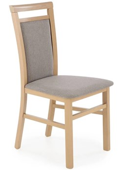 Klasyczne krzesło drewniane dąb sonoma - Mako 5X ze sklepu Edinos.pl w kategorii Krzesła - zdjęcie 172224734