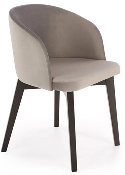 Szare nowoczesne krzesło tapicerowane - Puvo 5X ze sklepu Edinos.pl w kategorii Krzesła - zdjęcie 172224883