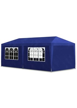 Niebieski namiot ogrodowy z oknami - Pikol ze sklepu Edinos.pl w kategorii Dekoracje i akcesoria ogrodowe - zdjęcie 172225111
