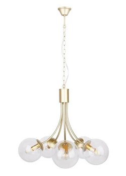 Pięcioramienna lampa wisząca ze szklanymi kloszami - V121-Beluso ze sklepu Edinos.pl w kategorii Lampy wiszące - zdjęcie 172225222