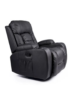 Czarny obrotowy fotel masujący - Imar 3X ze sklepu Edinos.pl w kategorii Fotele - zdjęcie 172225410