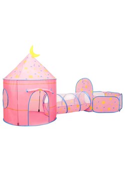 Różowy namiot dla dziewczynki z tunelem do zabawy - Sorgio ze sklepu Edinos.pl w kategorii Zabawki - zdjęcie 172225611
