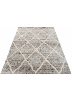 Miękki szary dywan w grubą kratę - Undo 5X ze sklepu Edinos.pl w kategorii Dywany - zdjęcie 172225980