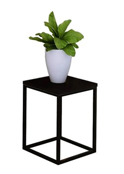 Czarny metalowy stojak na kwiaty - Omono 4X ze sklepu Edinos.pl w kategorii Doniczki i osłonki - zdjęcie 172226201