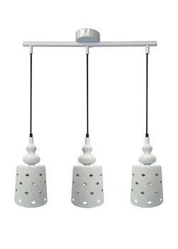 Dekoracyjna lampa wisząca na listwie - 4X V155 N4-B22 ze sklepu Edinos.pl w kategorii Lampy wiszące - zdjęcie 172226252