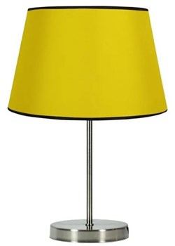 Żółta lampa stołowa z abażurem z tkaniny - V166-Elopi ze sklepu Edinos.pl w kategorii Lampy stołowe - zdjęcie 172226264