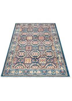 Niebieski retro dywan w perski wzór - Iraz 6X ze sklepu Edinos.pl w kategorii Dywany - zdjęcie 172226382