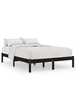 Czarne łóżko z litego drewna 120x200 cm - Vilmo 4X ze sklepu Edinos.pl w kategorii Łóżka i materace - zdjęcie 172227022