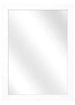 Białe skandynawskie lustro wiszące - Oxis 9 rozmiarów ze sklepu Edinos.pl w kategorii Lustra - zdjęcie 172227291