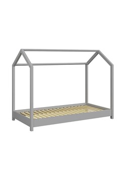 Szare łóżko dla chłopca typu domek 80x180 C5-G00 ze sklepu Edinos.pl w kategorii Łóżka i materace - zdjęcie 172227550