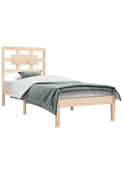 Naturalne pojedyncze łóżko sosnowe 90x200 - Satori 3X ze sklepu Edinos.pl w kategorii Łóżka i materace - zdjęcie 172227663