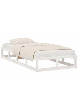 Białe pojedyncze drewniane łóżko 90x200 - Kaori 3X ze sklepu Edinos.pl w kategorii Łóżka i materace - zdjęcie 172228370