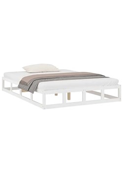 Białe łóżko z litego drewna 120x200 - Kaori 4X ze sklepu Edinos.pl w kategorii Łóżka i materace - zdjęcie 172228390