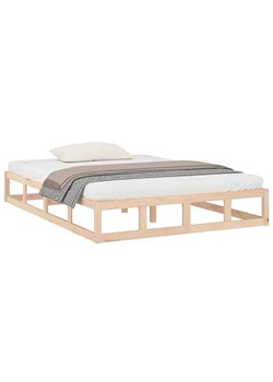 Podwójne sosnowe łóżko 140x200 - Kaori 5X ze sklepu Edinos.pl w kategorii Łóżka i materace - zdjęcie 172228402