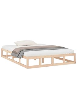 Podwójne Sosnowe Łóżko 140X200 K4-W71 ze sklepu Edinos.pl w kategorii Łóżka i materace - zdjęcie 172228402
