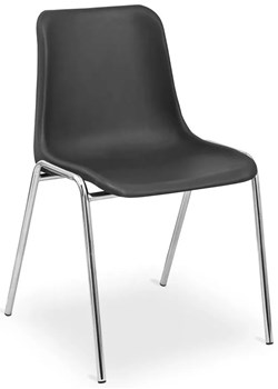 Czarne metalowe krzesło konferencyjne E0-H01 ze sklepu Edinos.pl w kategorii Krzesła - zdjęcie 172228531