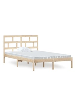 Łóżko z naturalnego drewna sosny 120x200 - Bente 4X ze sklepu Edinos.pl w kategorii Łóżka i materace - zdjęcie 172228563