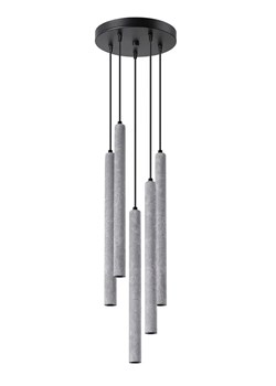 Betonowa industrialna lampa wisząca - A382 G5-L08 ze sklepu Edinos.pl w kategorii Lampy wiszące - zdjęcie 172228672